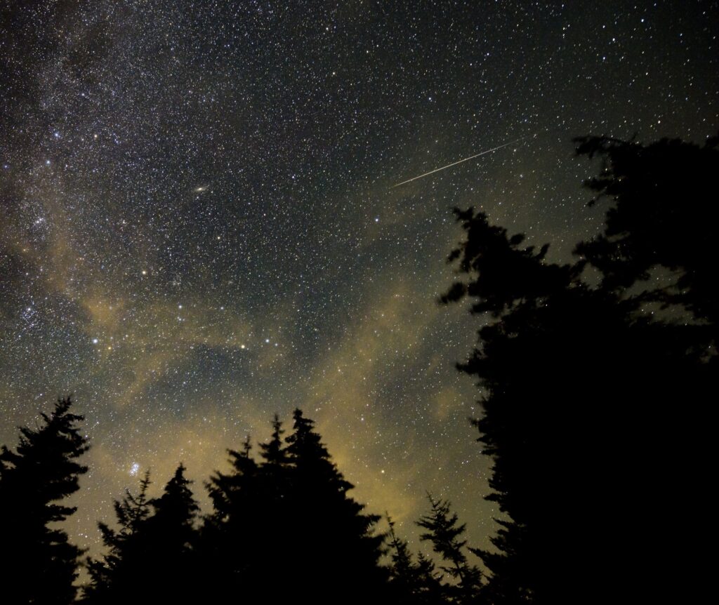 File photo of a Perseid meteor streaking across the night sky