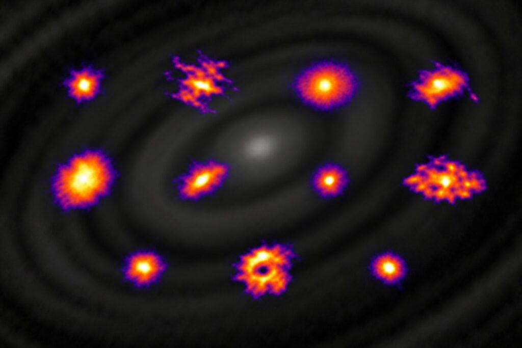 ALMA finds rings and gaps in tiny disks as small as Earth's orbit