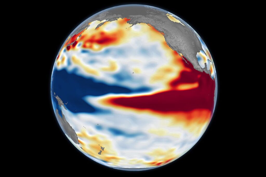 This El Niño tracks 1997's giant event, and NASA says it may grow bigger