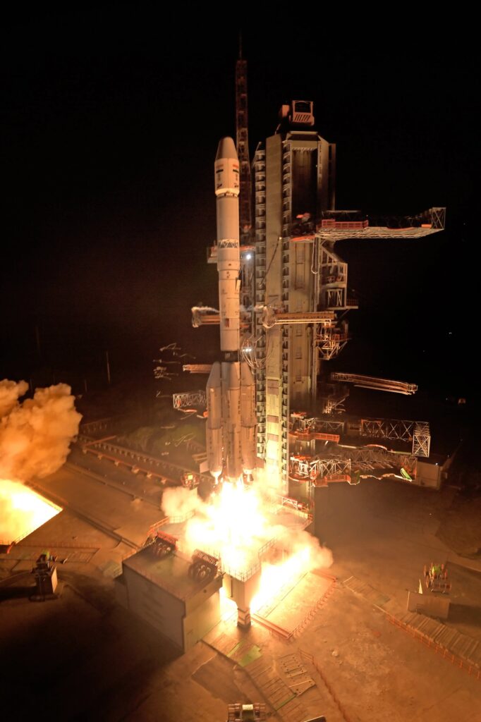 GSLV-F18 post-launch image from the NVS-03 mission