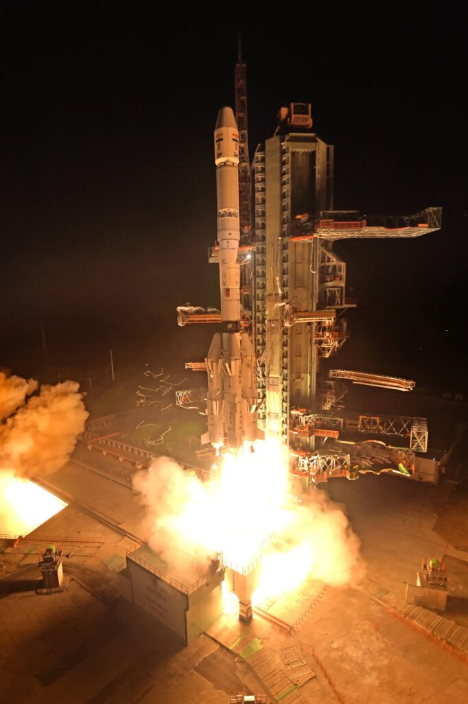 GSLV-F18 NVS-03 mission post-launch photo