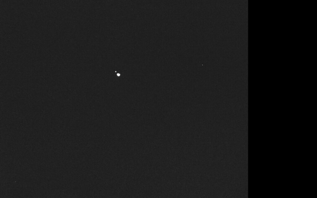 Hera's first look at Didymos and Dimorphos shows two separate asteroids
