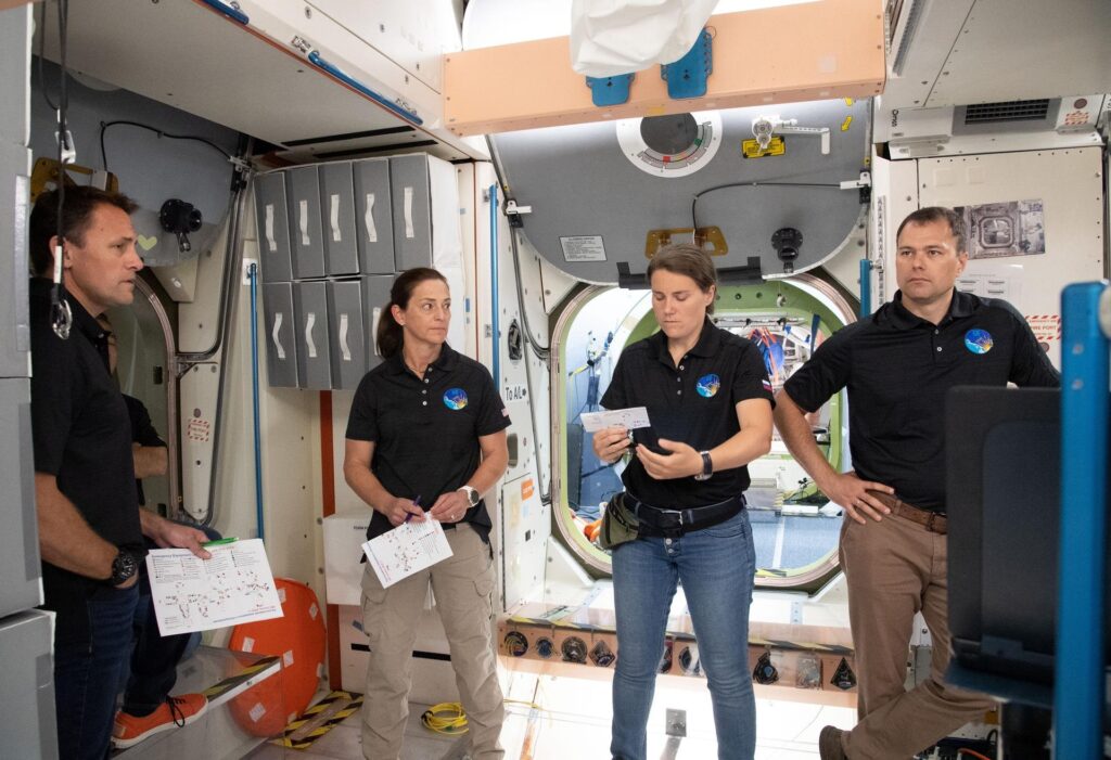 International Space Station mockup training