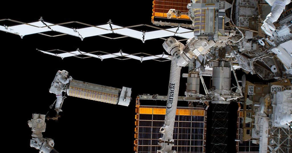 Kutryk's first spacewalks: Canada's astronaut, robot arm and voice all play a part
