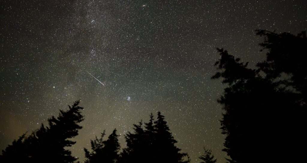 Perseid Meteor Shower photographed by NASA