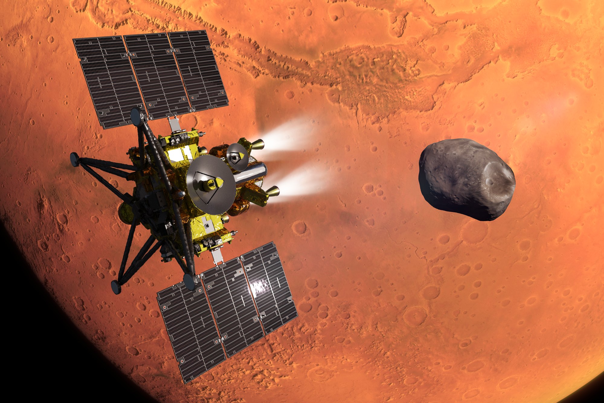 Japan sets Mars moons mission launch for Oct. 19 UTC, with a Phobos sample due home in 2031