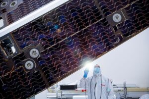 NEO Surveyor’s 20-foot sunshade now carries 864 solar cells and all of the spacecraft’s power