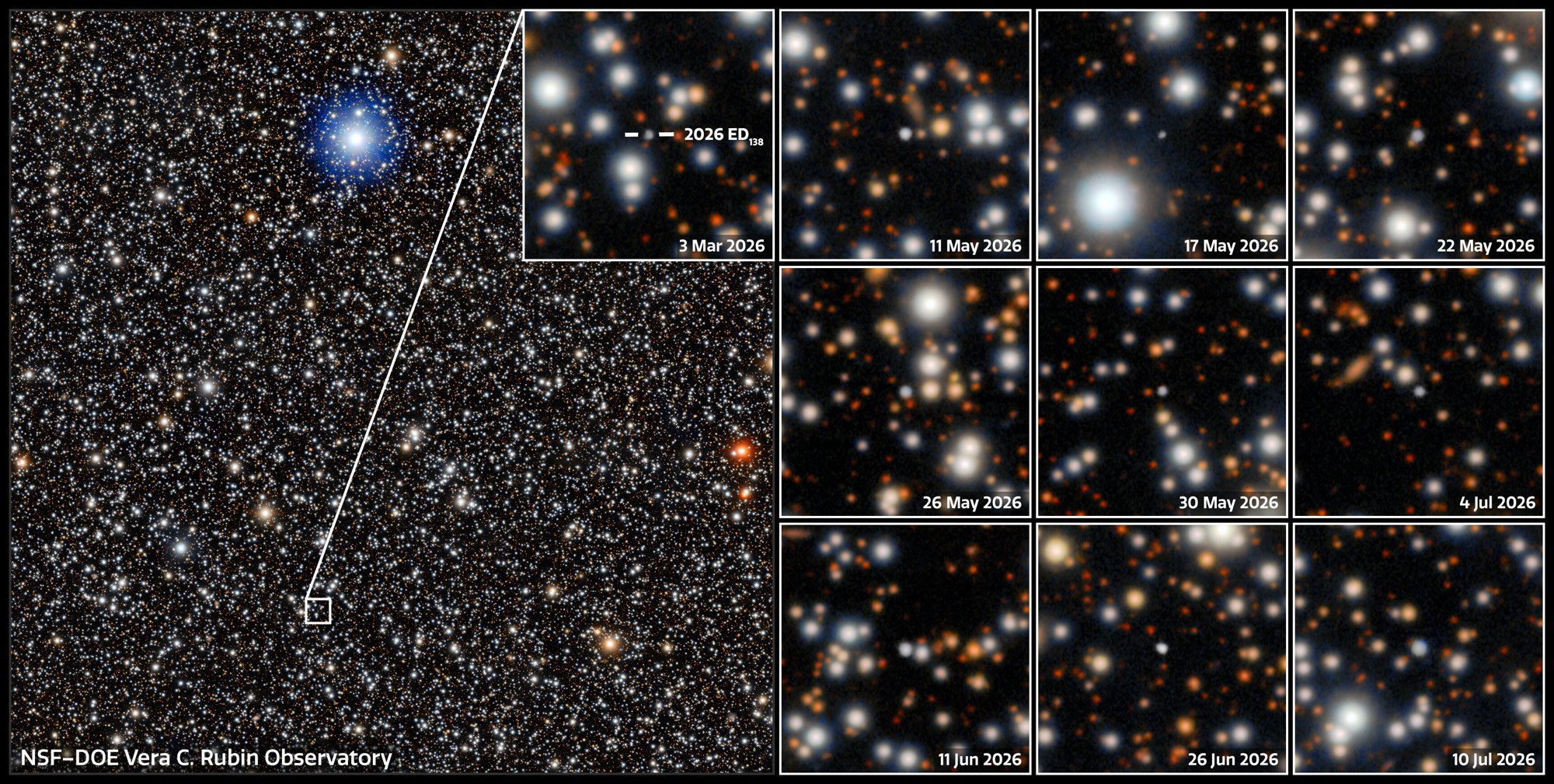 Rubin finds a possible dwarf planet beyond Pluto, up to 1,500 km across