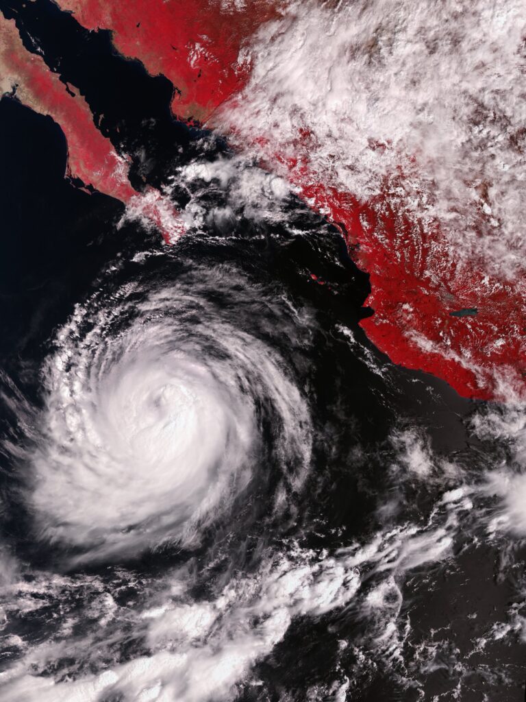 Sentinel-3C sees Hurricane Rachel in its first temperature-radiometer image