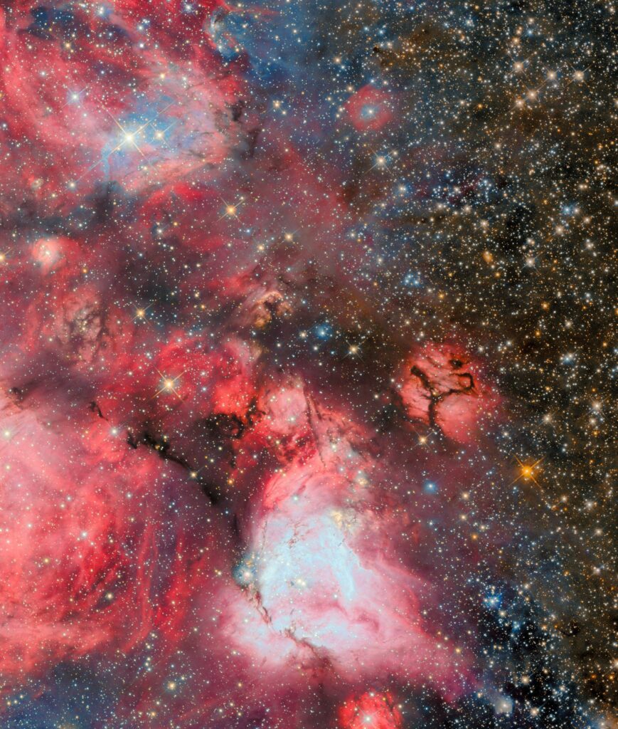 Hubble image of the N159 star-forming region in the Large Magellanic Cloud, released November 2025